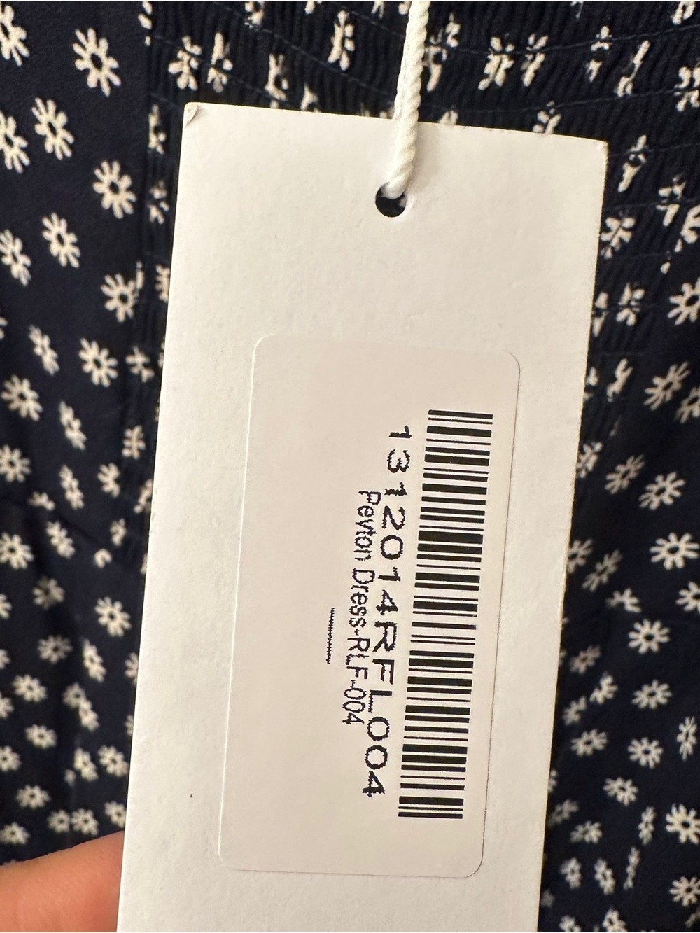 Reformation Peyton Midi Slit Dress in Flores Navy Floral Print 4 NWT - Picture 5 of 5
